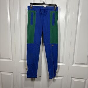 Nike Sweatpants Youth L Blue Green Joggers Boys Logo Athleisure Colorblock